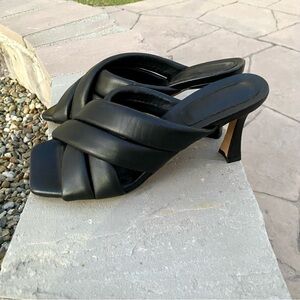 Anine Bing cool black leather heels